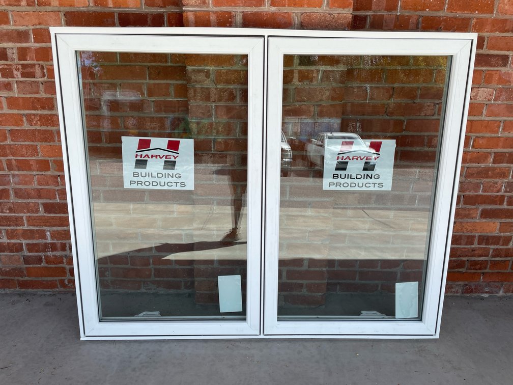 Harvey vinyl double window