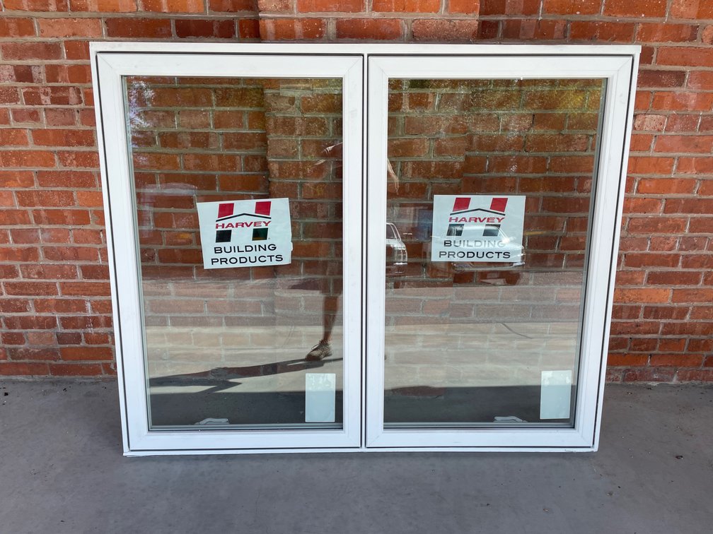 Harvey vinyl double window