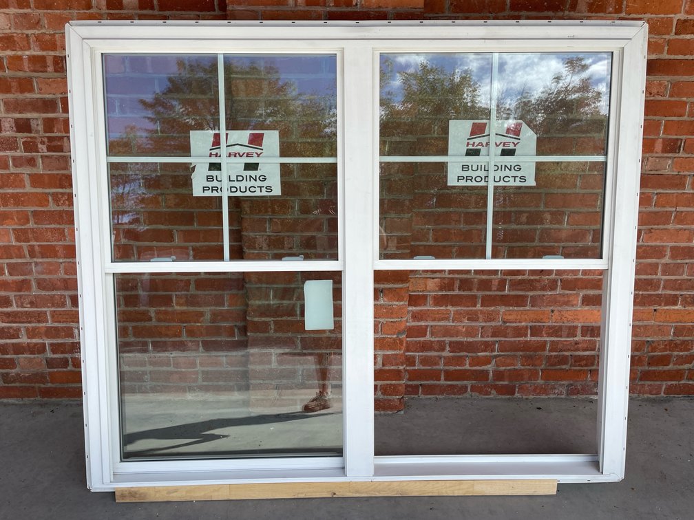 Harvey vinyl double window
