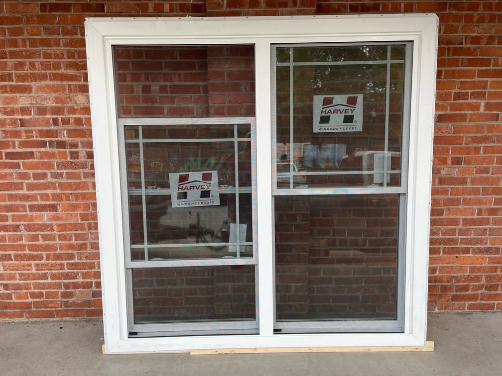 Harvey vinyl double window