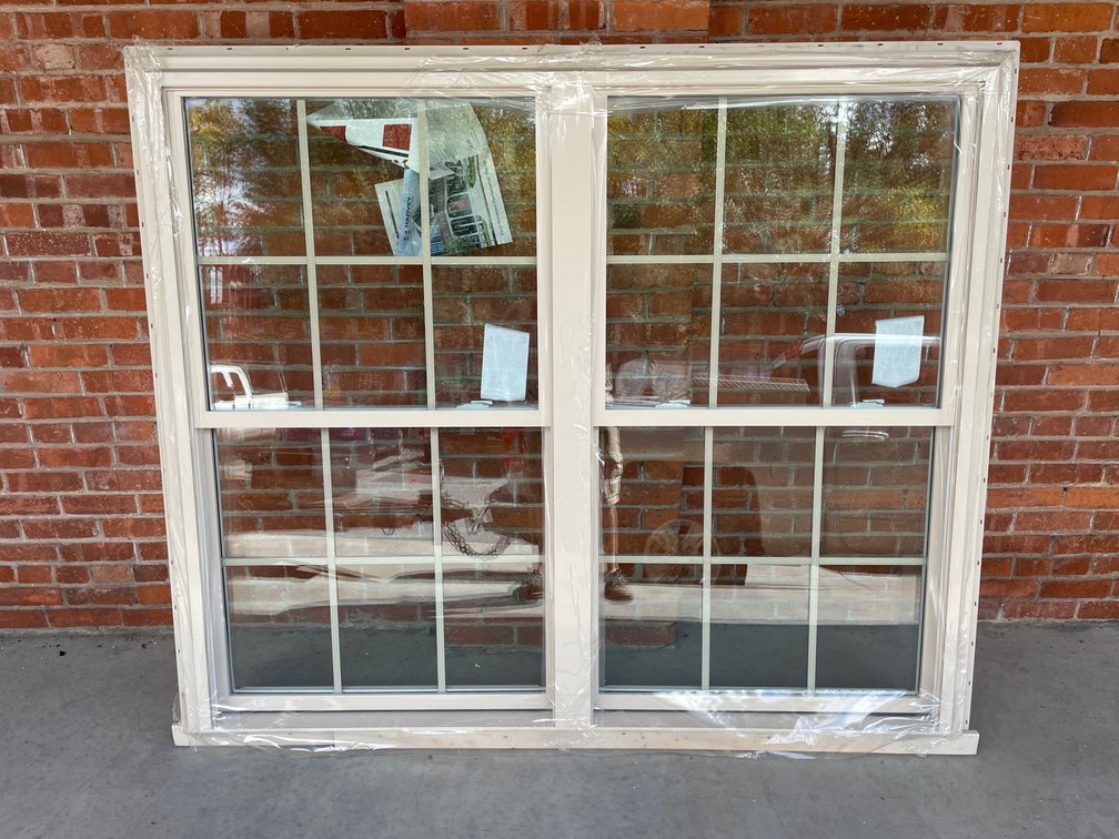 Harvey vinyl double window