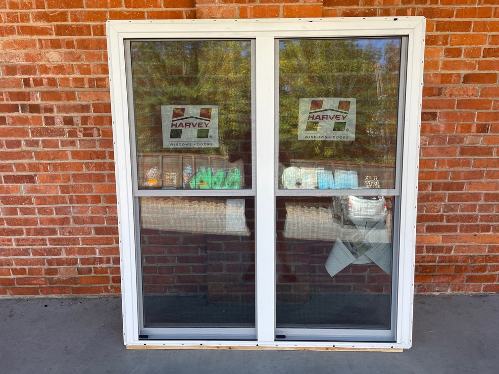 Harvey vinyl double window