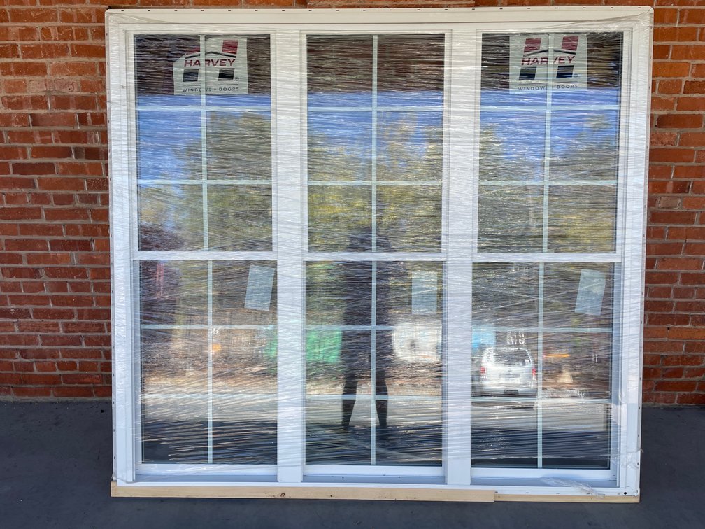 Harvey vinyl triple window
