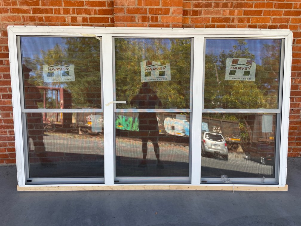 Harvey vinyl triple window