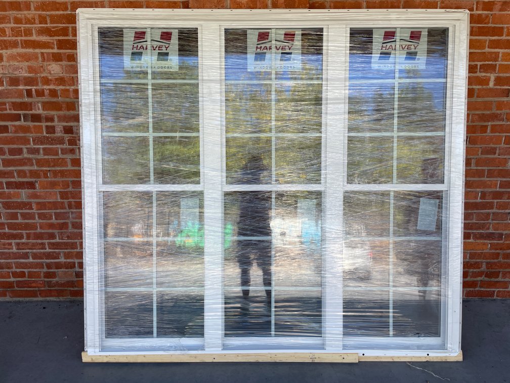 Harvey vinyl triple window