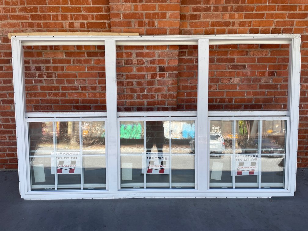 Harvey vinyl triple window