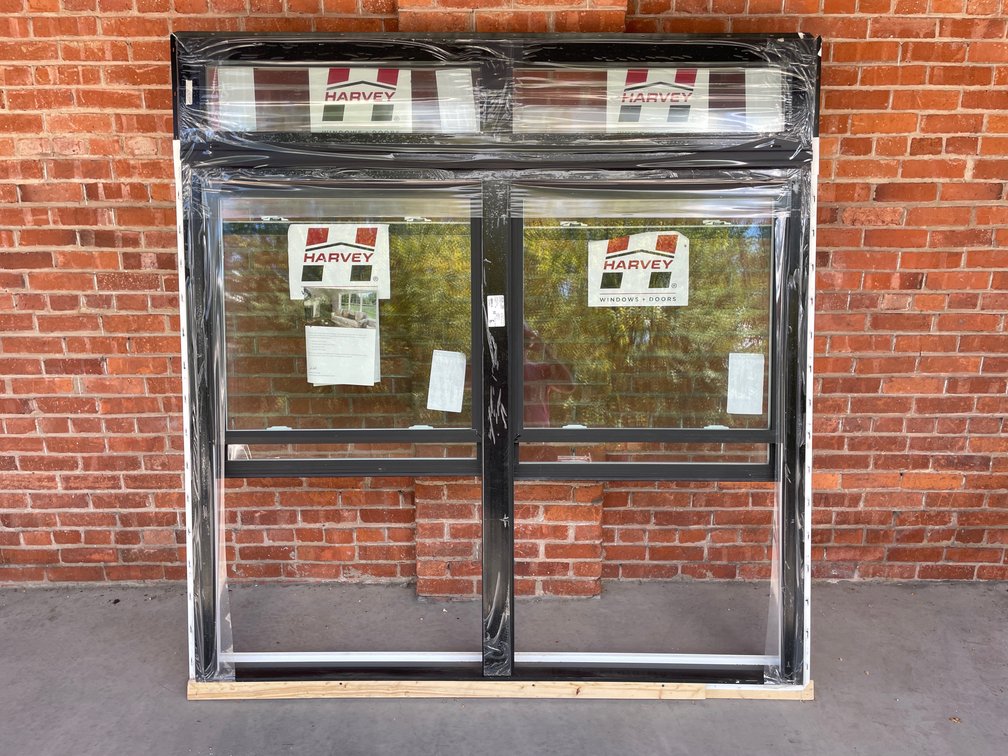 Harvey vinyl black double window