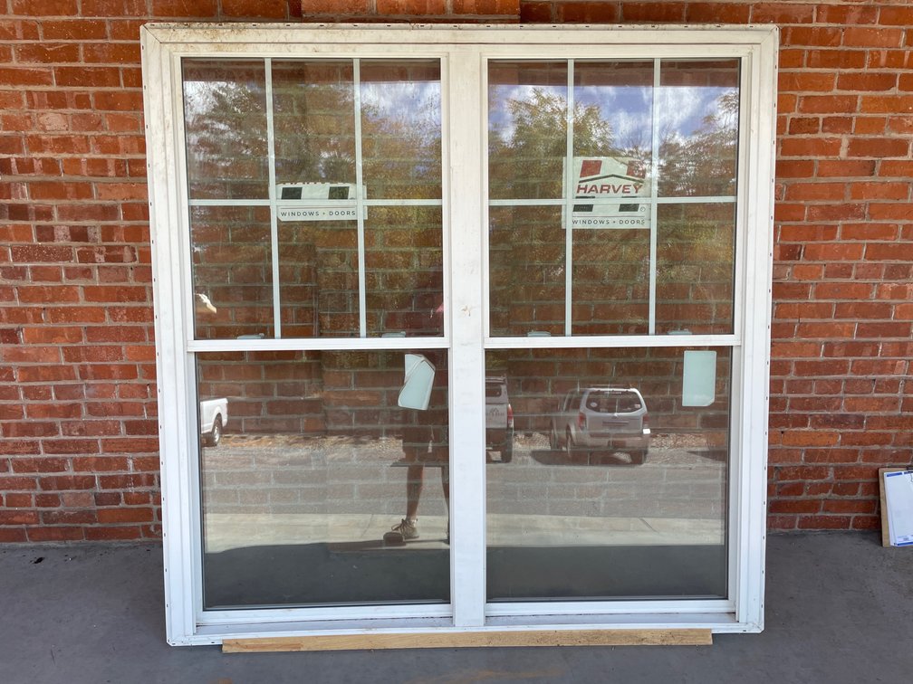Harvey vinyl double window