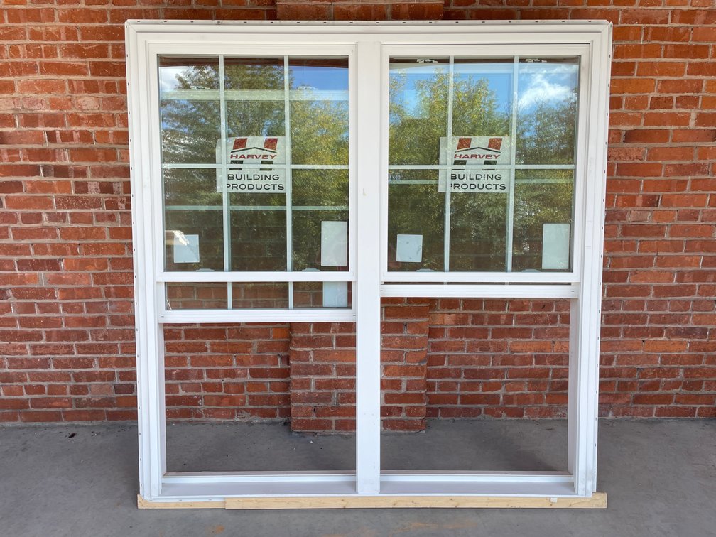 Harvey vinyl double window