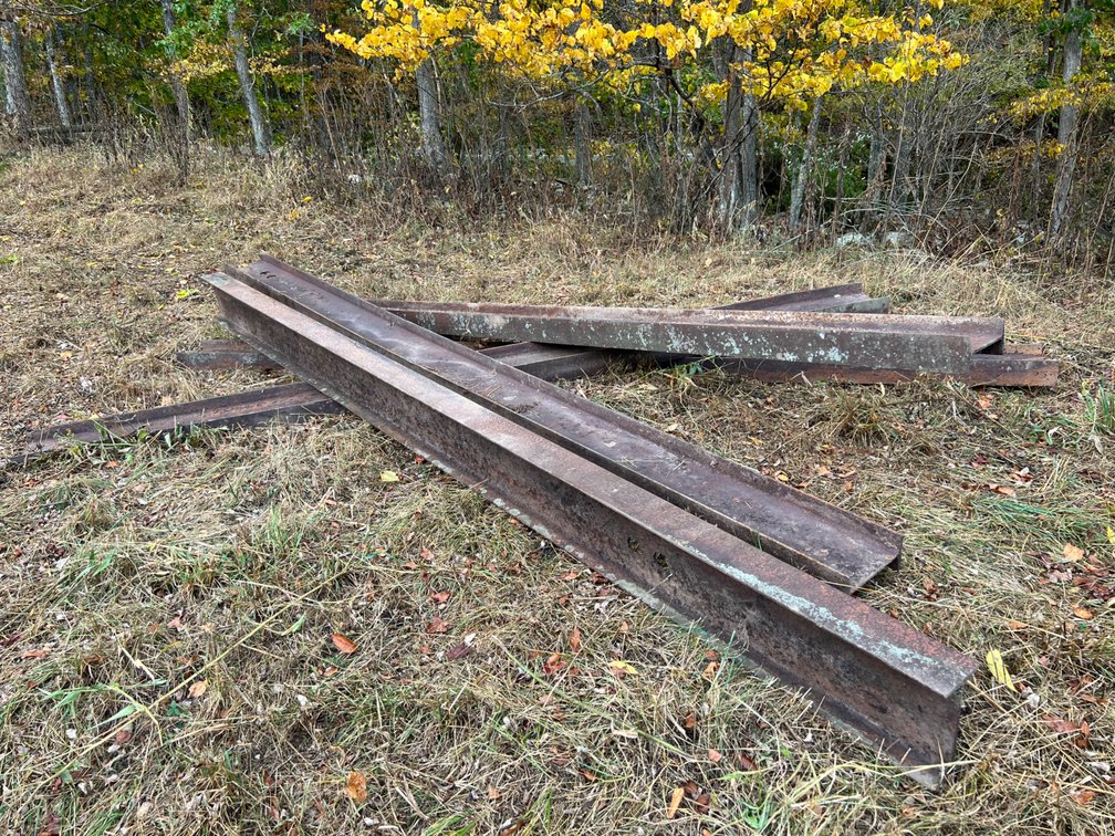 Lot of 5 14’L 10” H I Beams