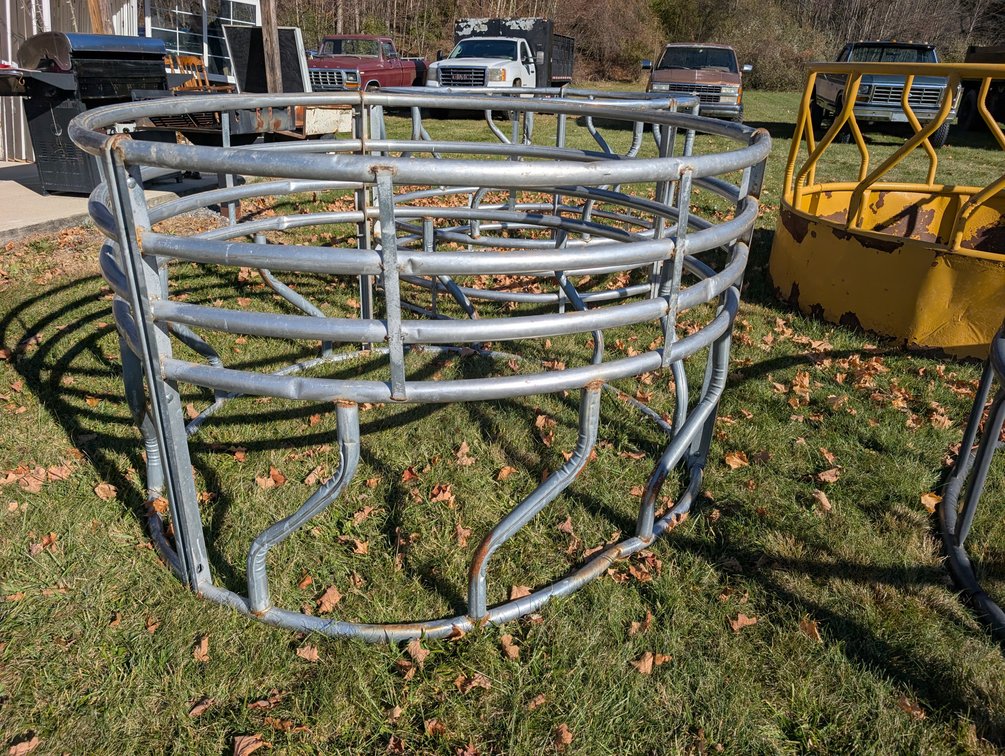 4x4 Galvanized Hay Feeder 