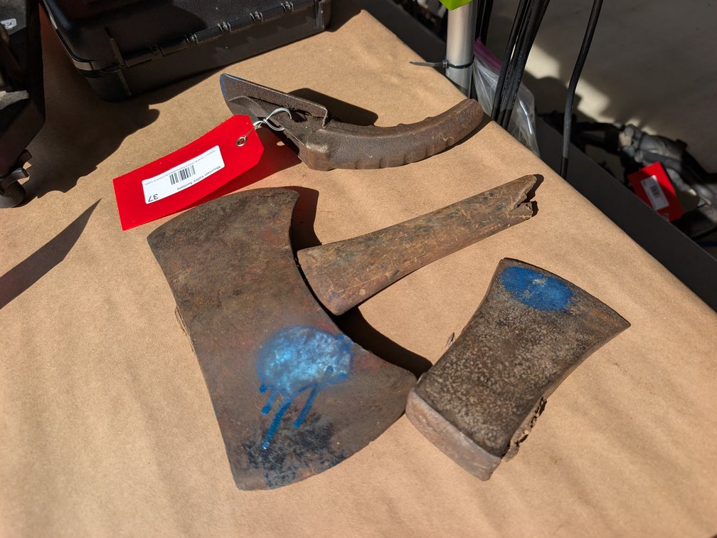 Axe Heads and Oil Spout