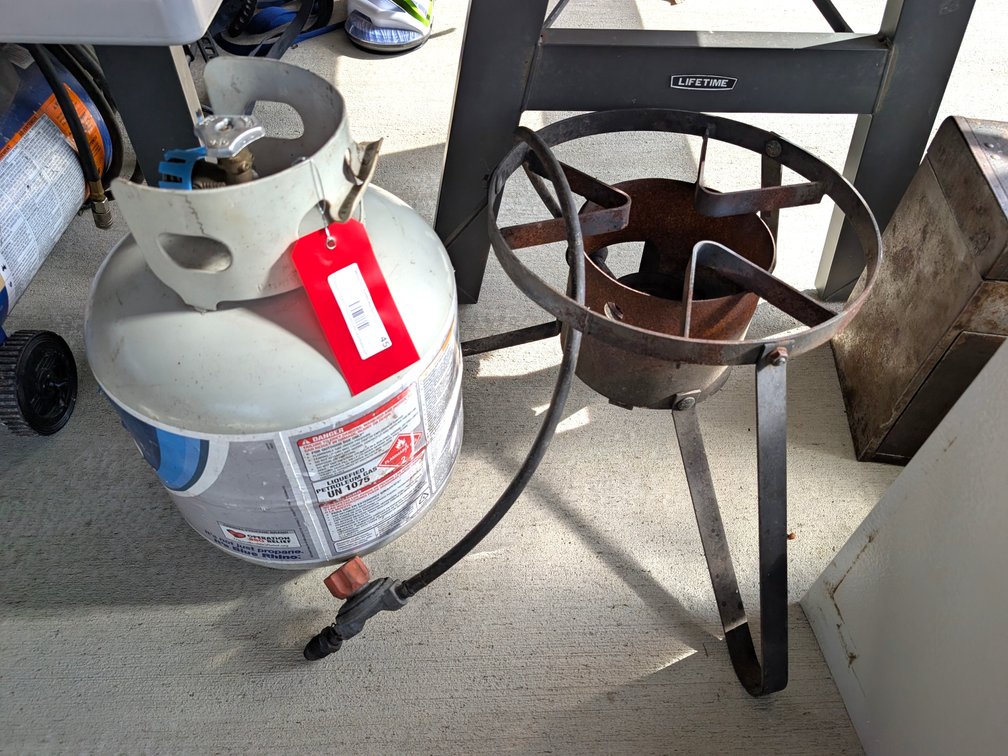 Propane Tank and Burner