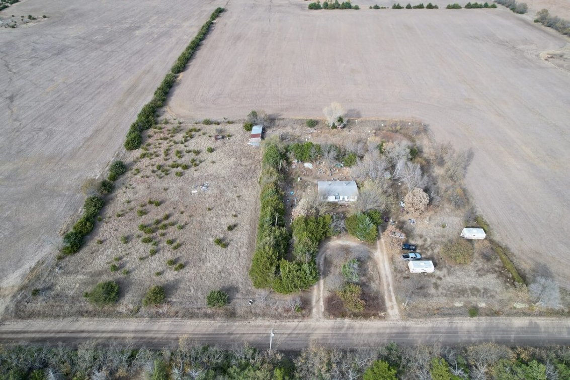11380 SE 20th St, Rosalia, Kansas 67132 – 24.3 Acres, House, Pond, Tillable, and Trees photo 2