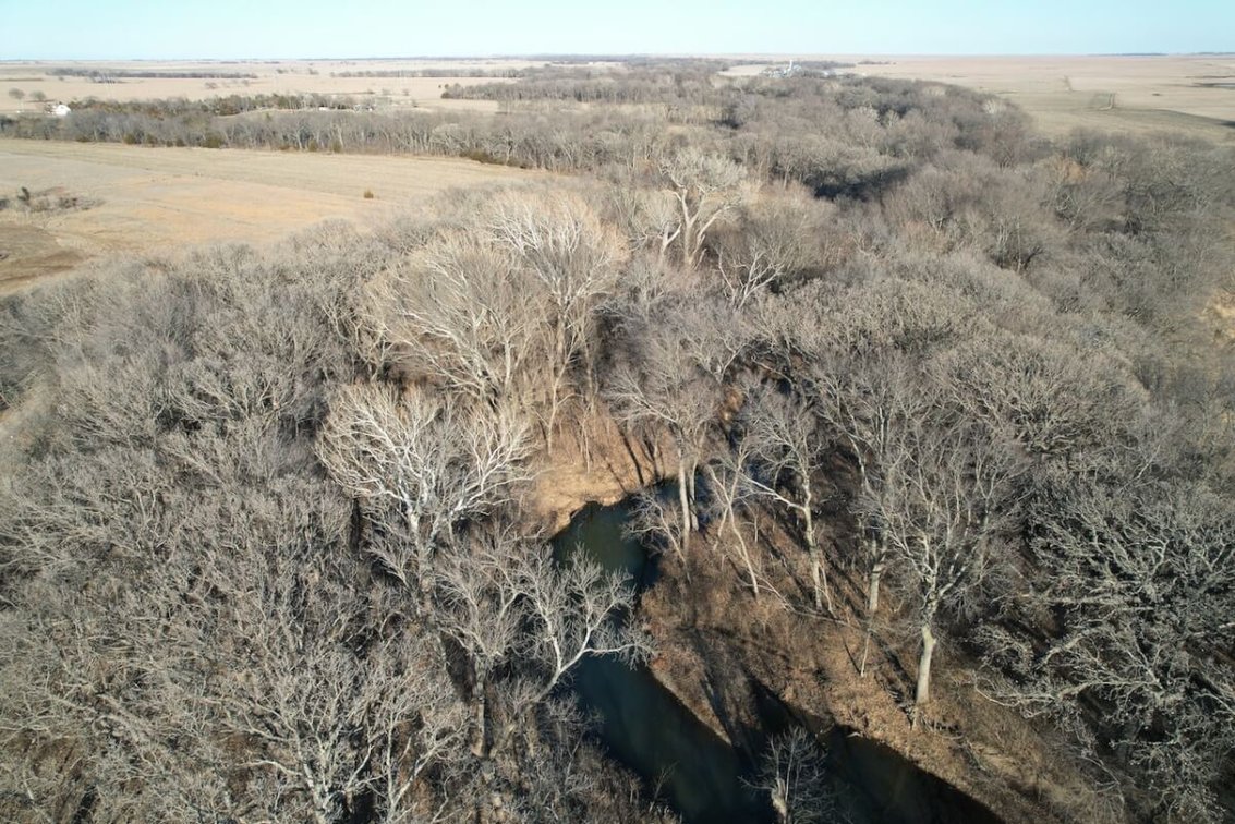 7200 NE Ellis Rd., El Dorado, KS 67042 - House and Building on 40+- Acres, Tillable, Durechen Creek, & Large Mature Trees photo 4