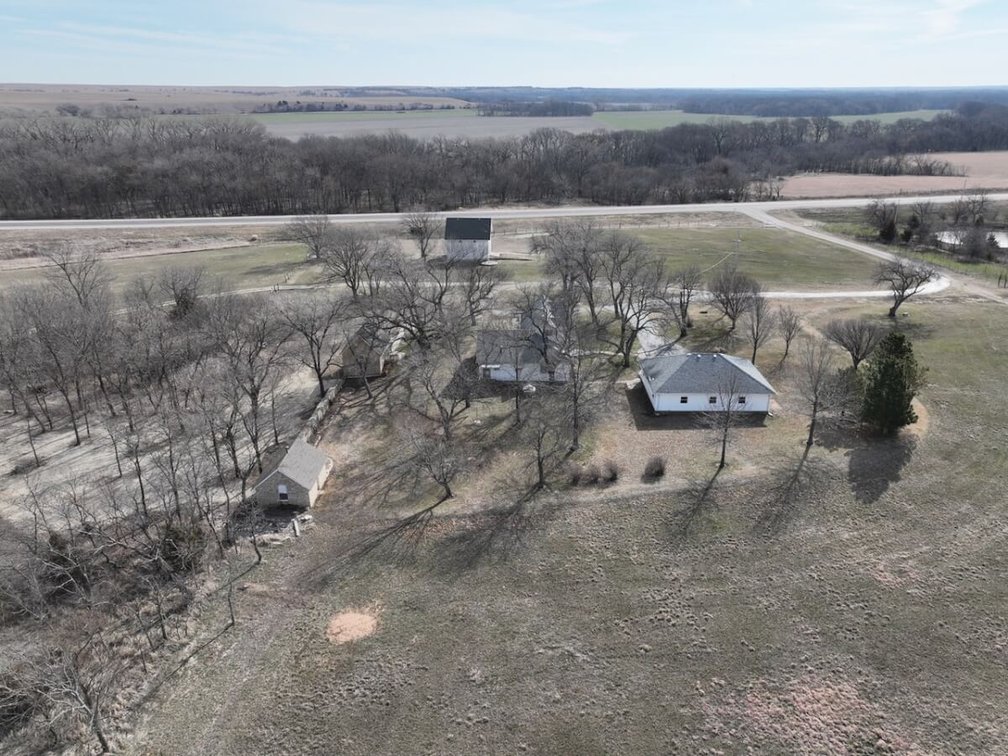 Historic Marion County Home & Native Limestone Buildings on 25 Acres Near Florence, Kansas photo 3