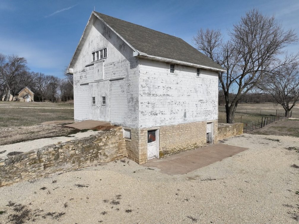 Historic Marion County Home & Native Limestone Buildings on 25 Acres Near Florence, Kansas photo 8