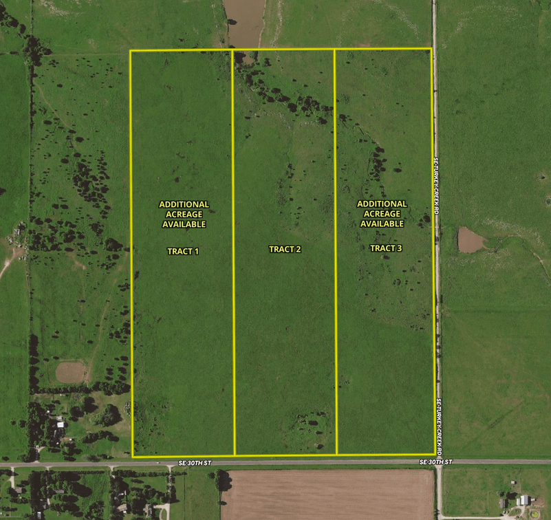 120+- Acres Selling in 3 Tracts: South of El Dorado in Butler County, Kansas Land For Sale photo 2