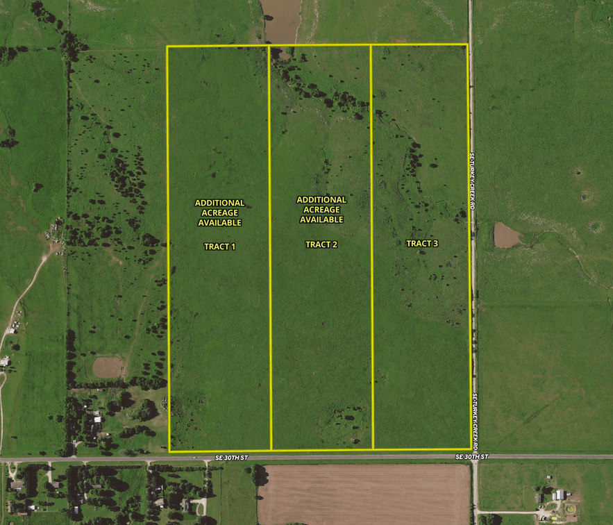 120+- Acres Selling in 3 Tracts: South of El Dorado in Butler County, Kansas Land For Sale photo 3