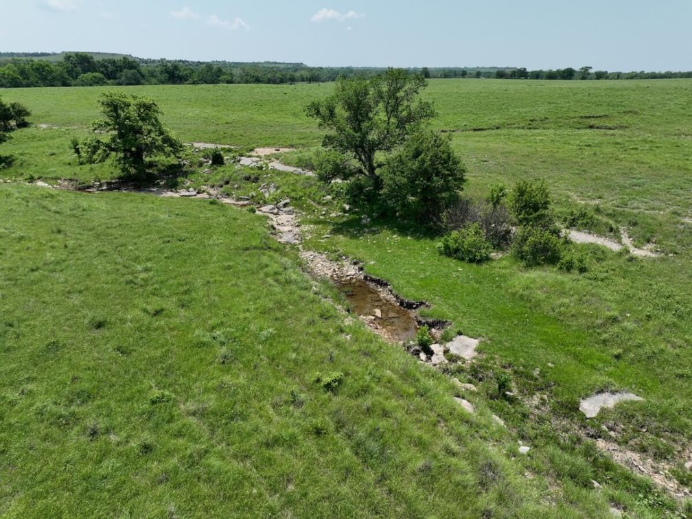 301.6 Acres Of Native Flint Hills Pasture W/ Badger Creek Southeast of Winfield in Cowley County, Kansas photo 9