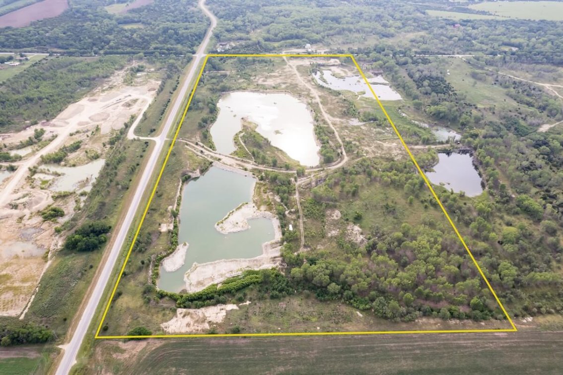 80+- Acres: Rock Quarry Lakes Between Andover and Augusta, Kansas photo 3