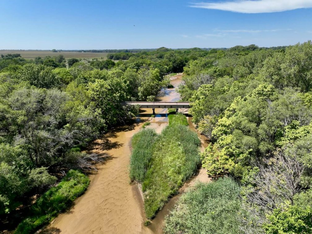 160+- Acres Reno County, Kansas South of Hutchinson – North Fork of the Ninnescah River photo 1
