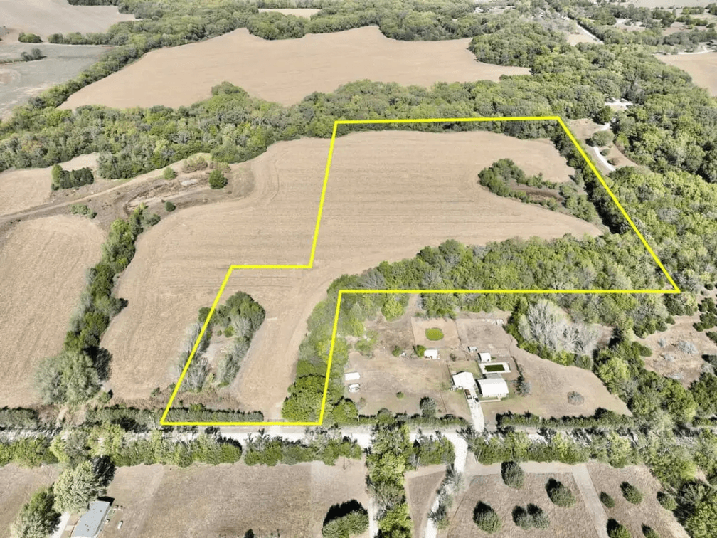 20 Acres Southeast of Andover, Kansas – Pond, Trees, Farm Ground & Utilities photo 1