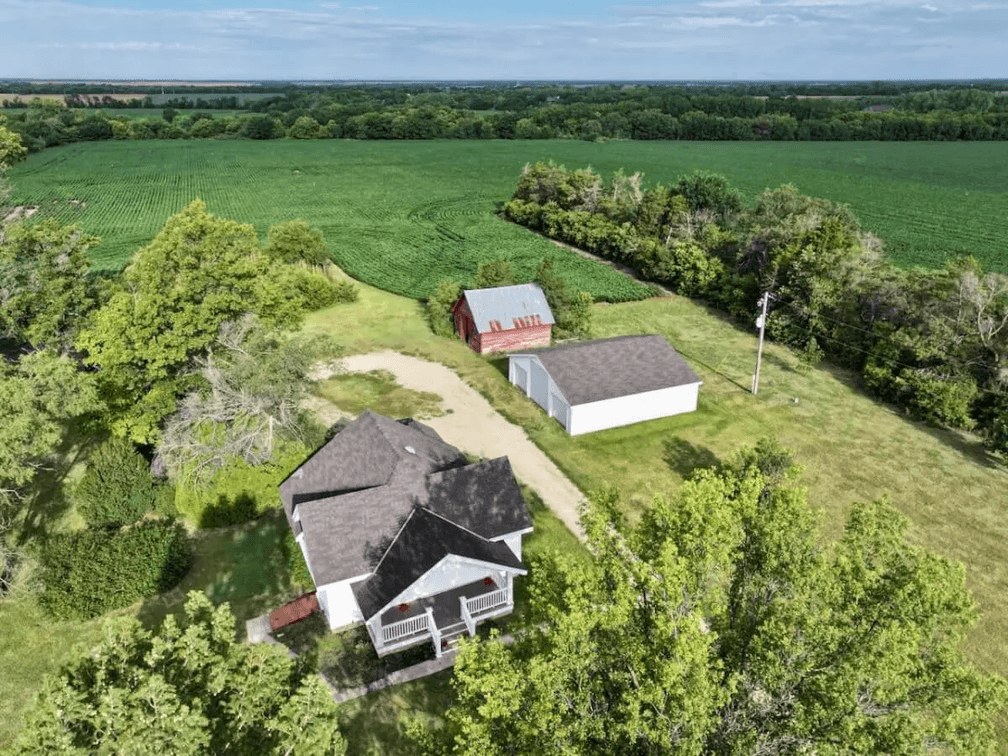 Farm House & Buildings on 20 Acres, Whitewater, Kansas photo 1