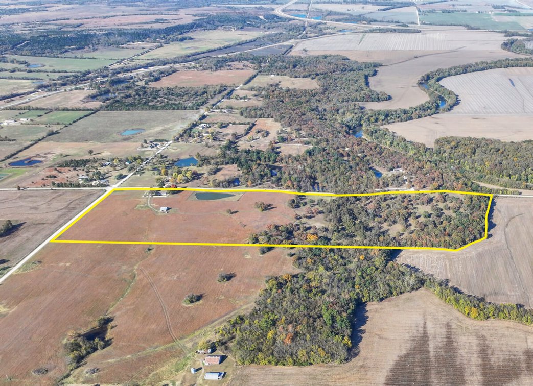 158.2 Acres Montgomery County, KS Land – Verdigris River Bottom, Pasture, Trees, House & Barn photo 2