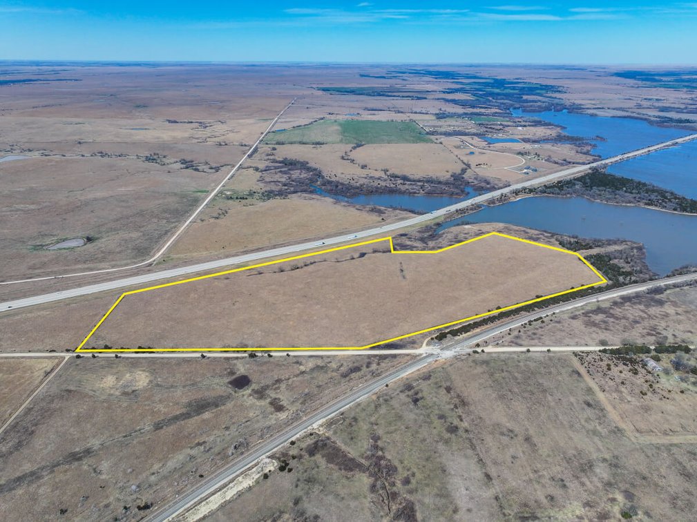 54.5 Acres Bordering El Dorado Lake, Butler County, KS – Native Pasture & Water Well photo 1
