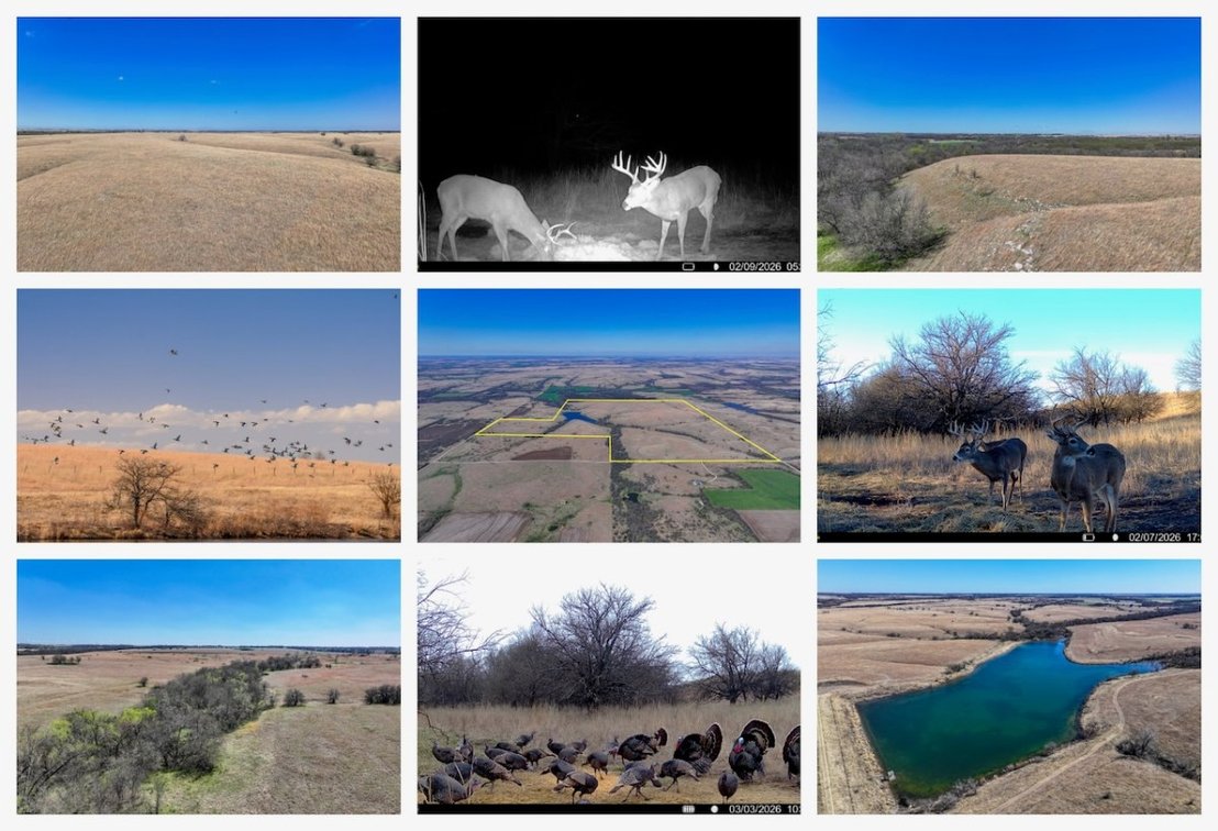 472.5 Acres in Cowley County, Ks – Watershed Lake, Pasture, Trees & Hills photo 1