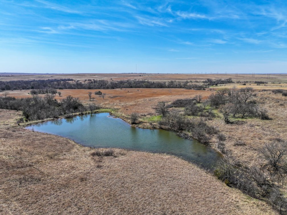 156+- Acres Greenwood County, Kansas – Pasture, Pond, Trees, Creek & Hills photo 5