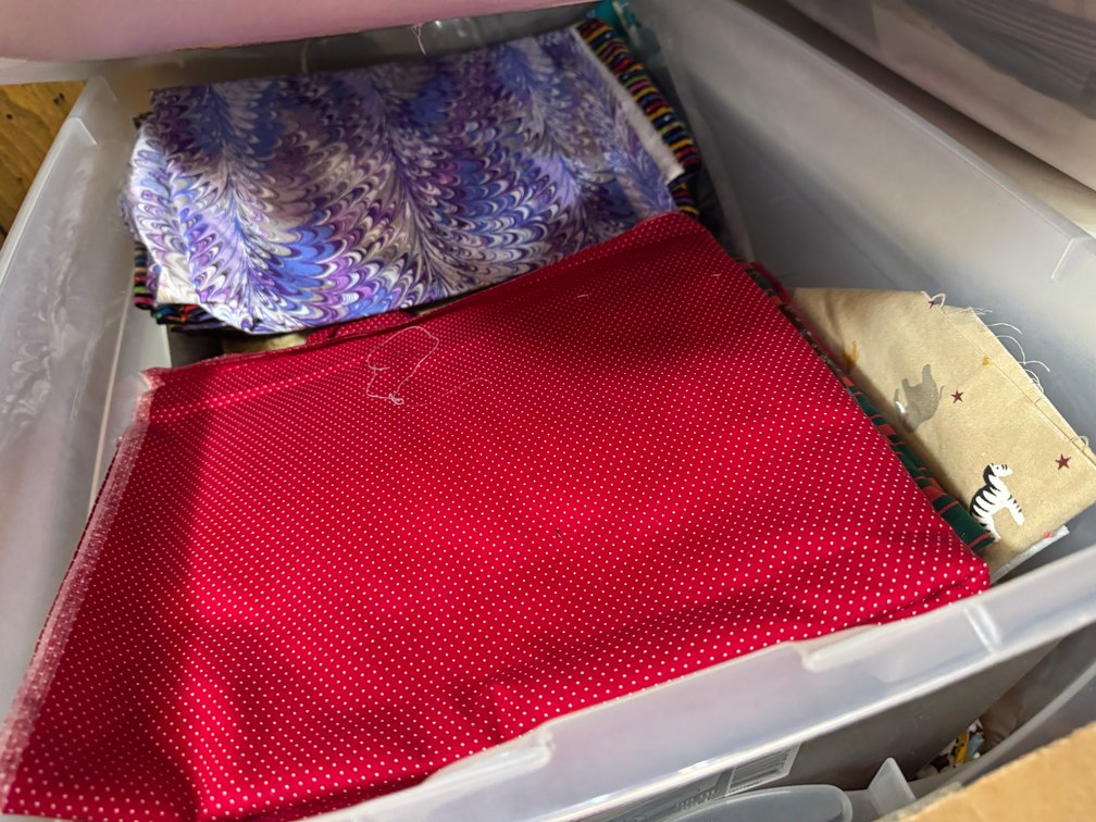 Large Lot of assorted fabric and Material photo 7