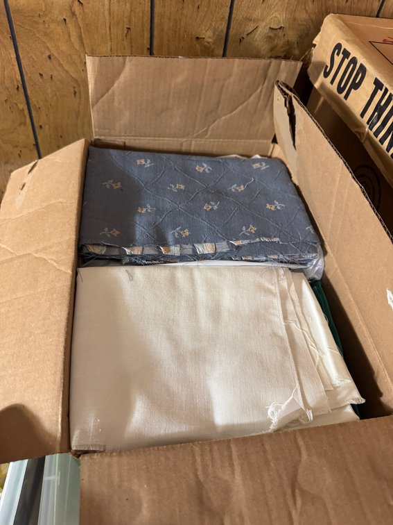 Large Lot of assorted fabric and Material photo 8
