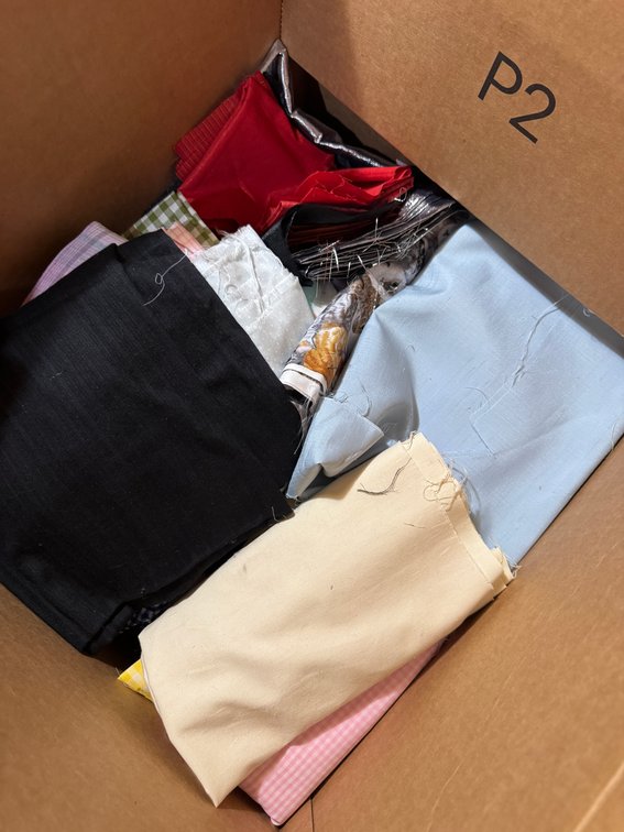 Large Lot of assorted fabric and Material photo 4