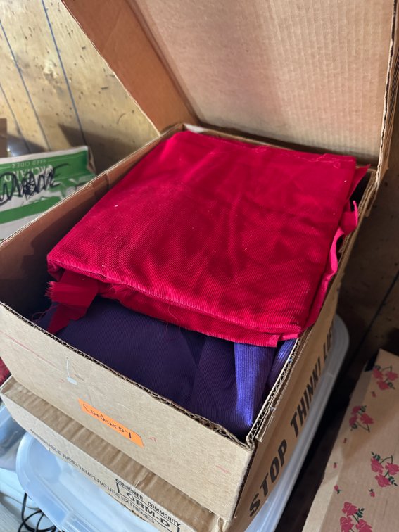 Large Lot of assorted fabric and Material photo 10