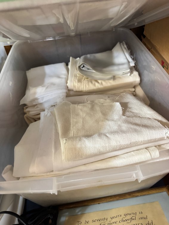 Large Lot of assorted fabric and Material photo 9