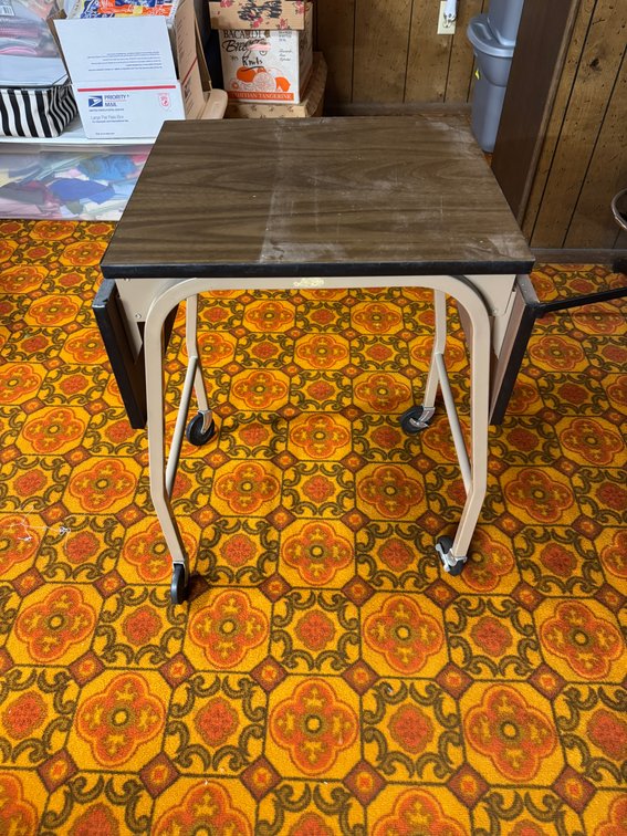 Drop leaf rolling cart photo 2