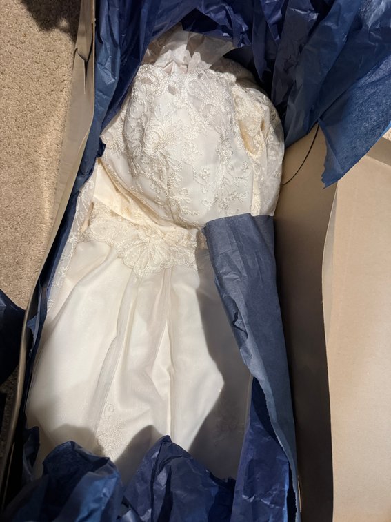 1982 Petite about size 4 Wedding dress, Preserved