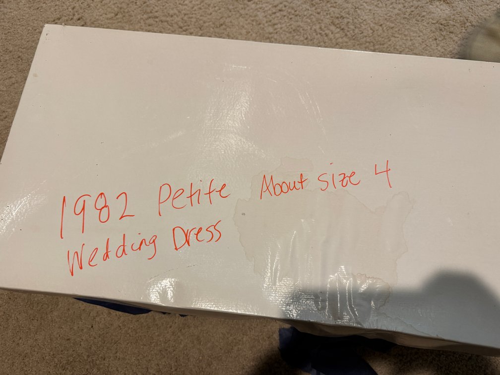 1982 Petite about size 4 Wedding dress, Preserved photo 3