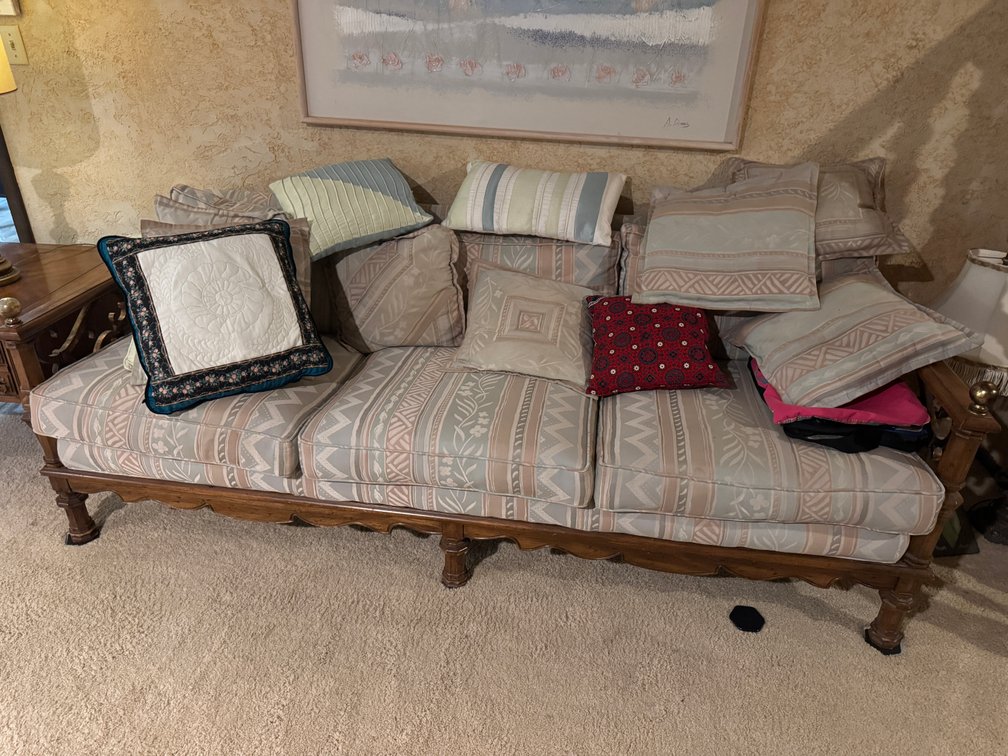 Couch and Pillows