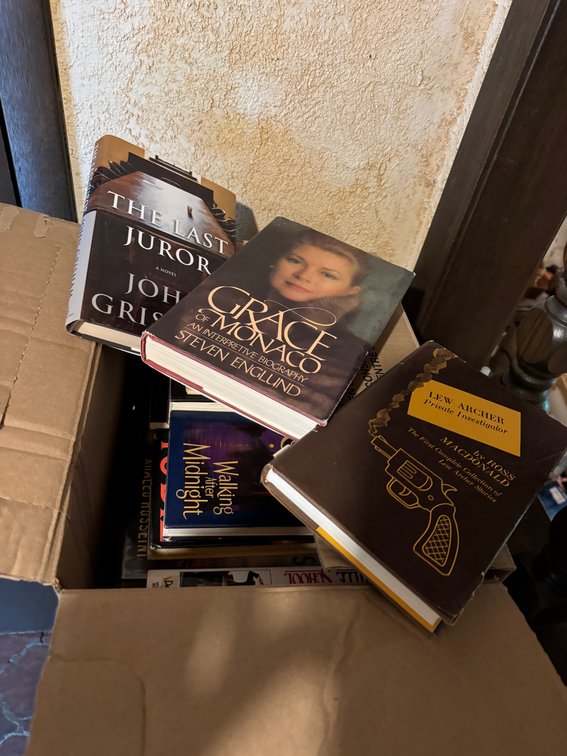 6 Boxes of Mystery Books