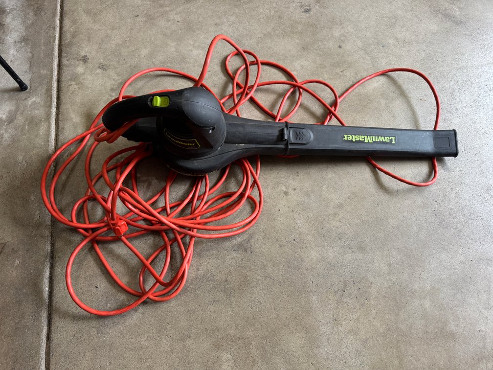 Blower with long extension cord