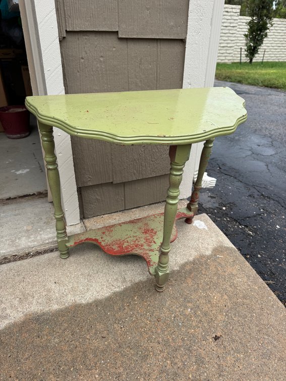 Green table