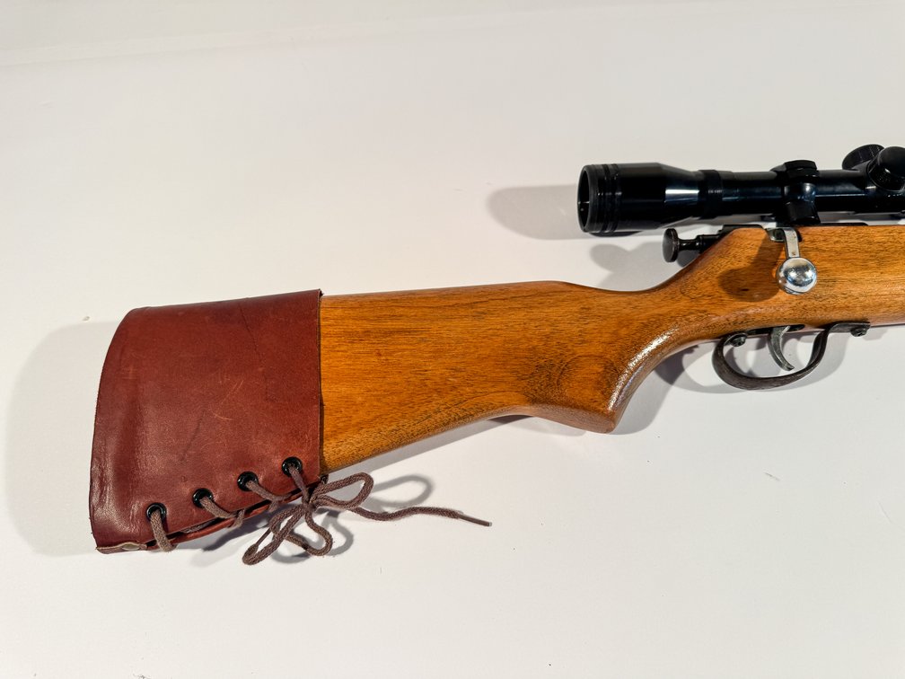 Sears Roebuck JC Higgins Model 41 22 S/L/LR Bolt Action Rifle SN 10319770 with Tasco 4x-32 Scope photo 5