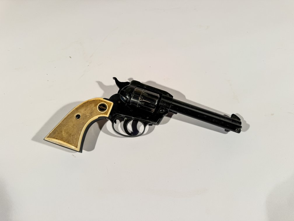 Rohmgmbh RG63 22 Magnum Double Action Revolver SN 066174 with Leather Belt Holster