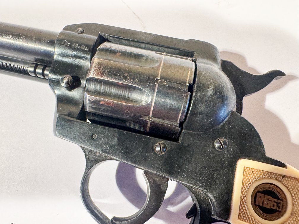 Rohmgmbh RG63 22 Magnum Double Action Revolver SN 066174 with Leather Belt Holster photo 9