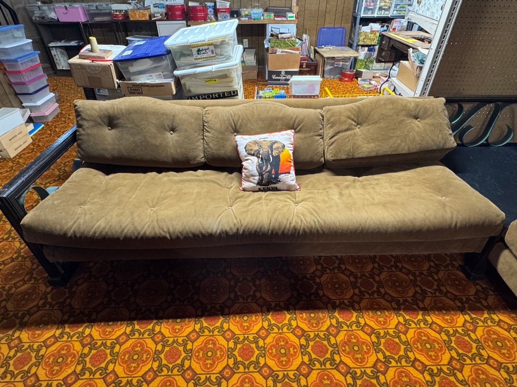 Sectional Couch and Coffee table, 115x89" Couch, 54x22" table photo 2