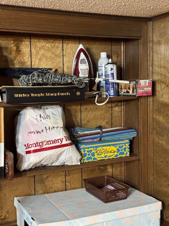Contents of Corner, Books, Iron, Yarn, Arts and Crafts photo 2