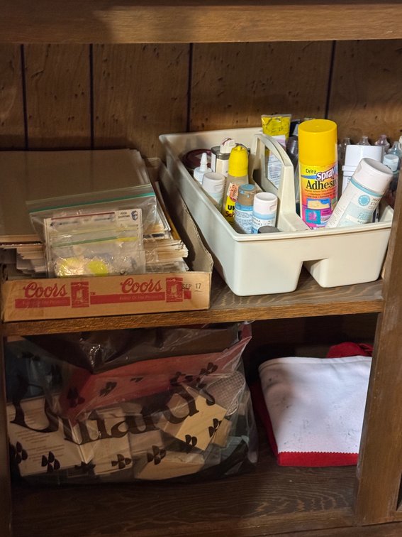 Contents of Corner, Books, Iron, Yarn, Arts and Crafts photo 4